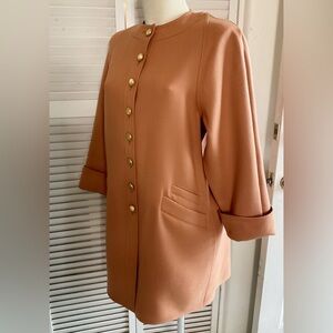 LOUIS FERAUD Vintage 1980s COAT French HAUTE COUTURE Designer
